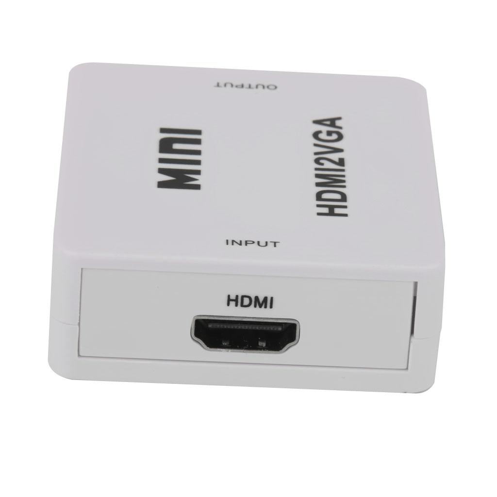 HDMI to VGAFemale to Female Video Adapter Cable Converter W/Audio HD 1080P