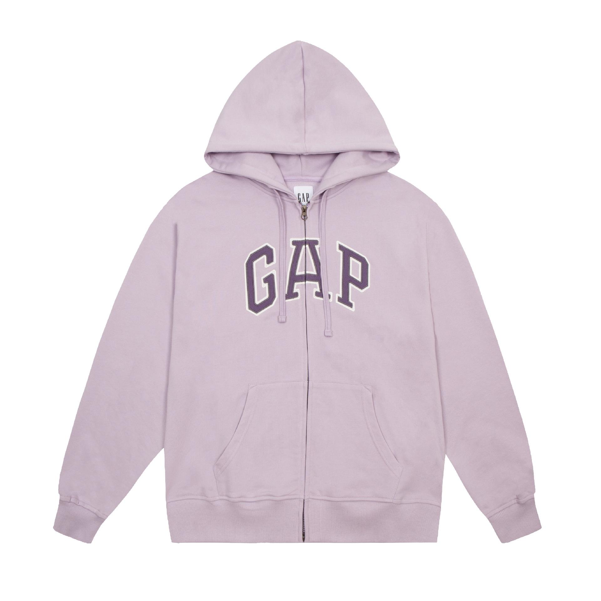 Phiên bản chính xác và thuận lợi nhất của mùa thu chữ Nhật Bản GP màu kem thêu nhiều màu áo len nam mỏng có mũ trùm đầu có khóa kéo ins