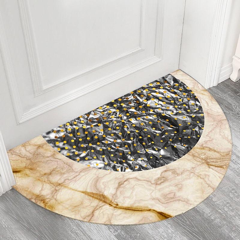 Thảm Bán Nguyệt - Thảm Lót Lau Chân Cửa Ra Vào Size 80x40cm NHIỀU MẪU CHÁT ĐỂ CHỌN MẪU