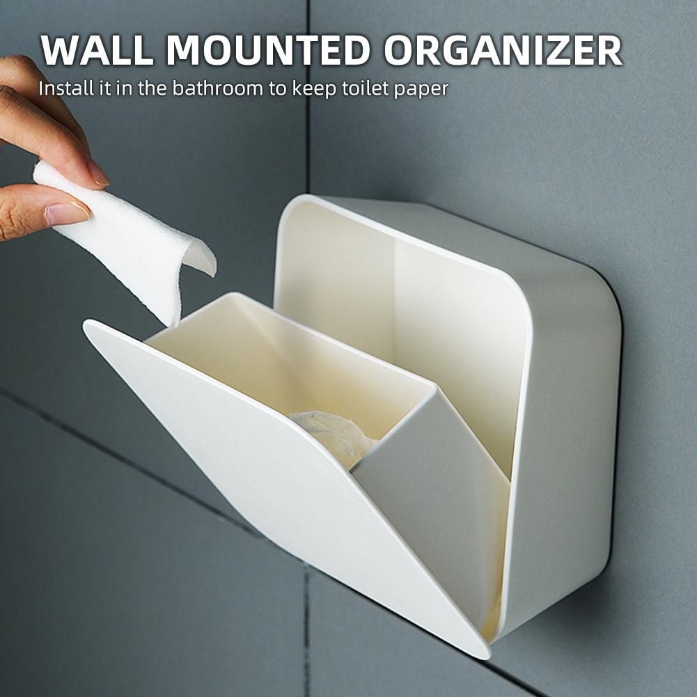 Hộp lưu trữ gắn trên tường cho giấy Vệ sinh Khăn ăn tự dính cho phòng ngủ trong phòng tắm