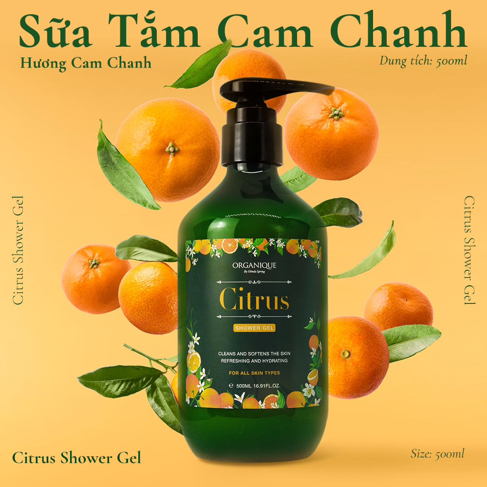 Sữa tắm cam chanh - Citrus Shower Gel 500ml (Mẫu mới)