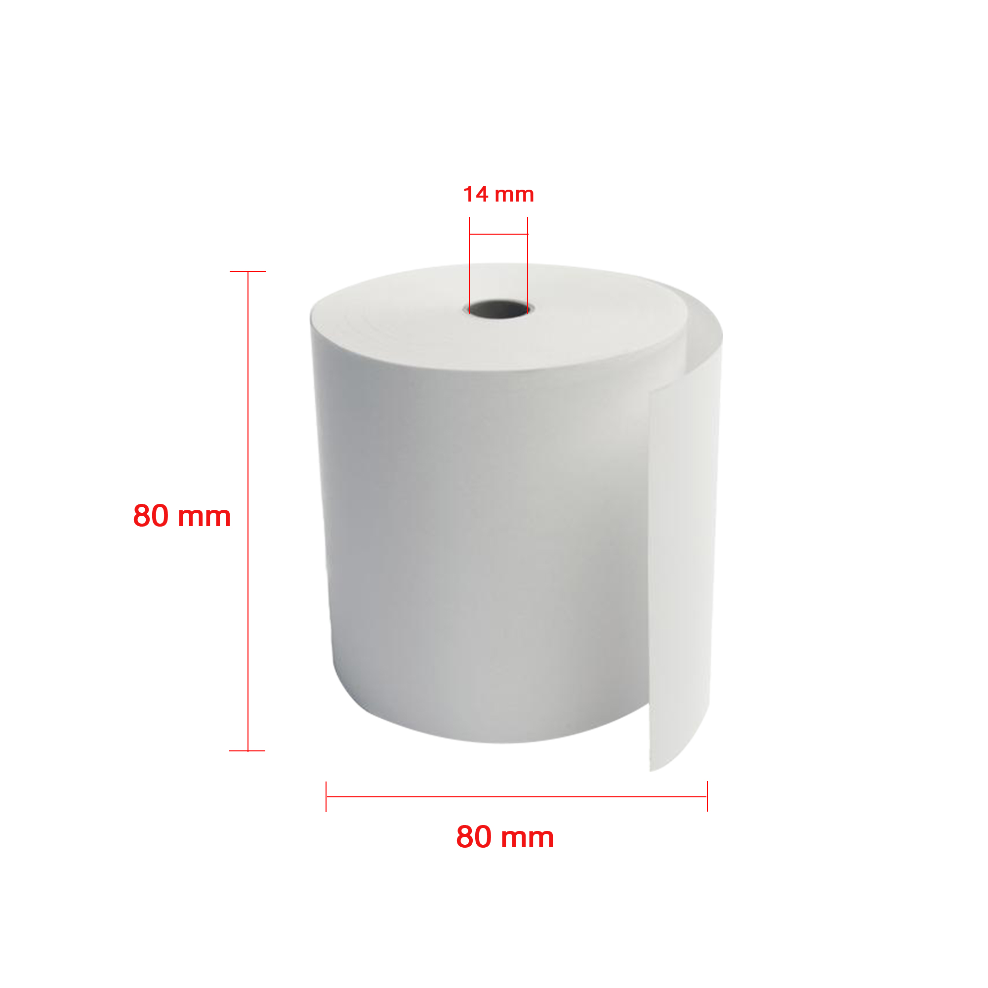 Giấy in nhiệt Giấy in bill VAYO Khổ 80 x 80 mm - định lượng 65gsm - In rõ nét - Lõi siêu nhỏ - Hàng chính hãng