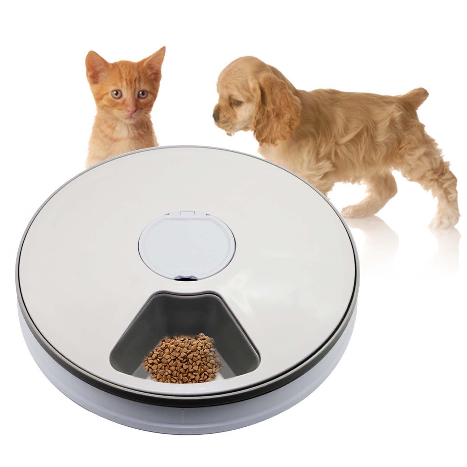 Automatic Pet Feeder 6 Meals 6 Grids Timed Cat Feeder Smart Food Dispenser
