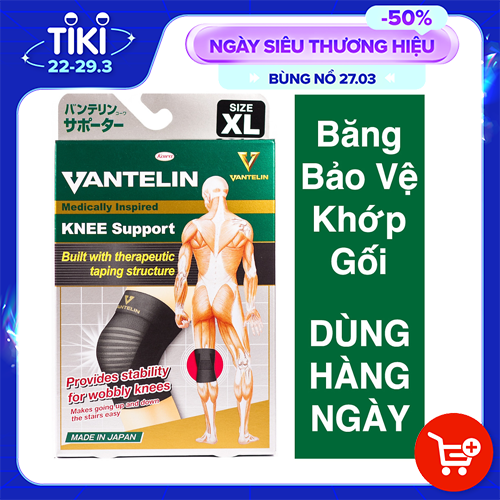 Băng Bảo Vệ Khớp Gối Bó Gối Vantelin Support Knee size M