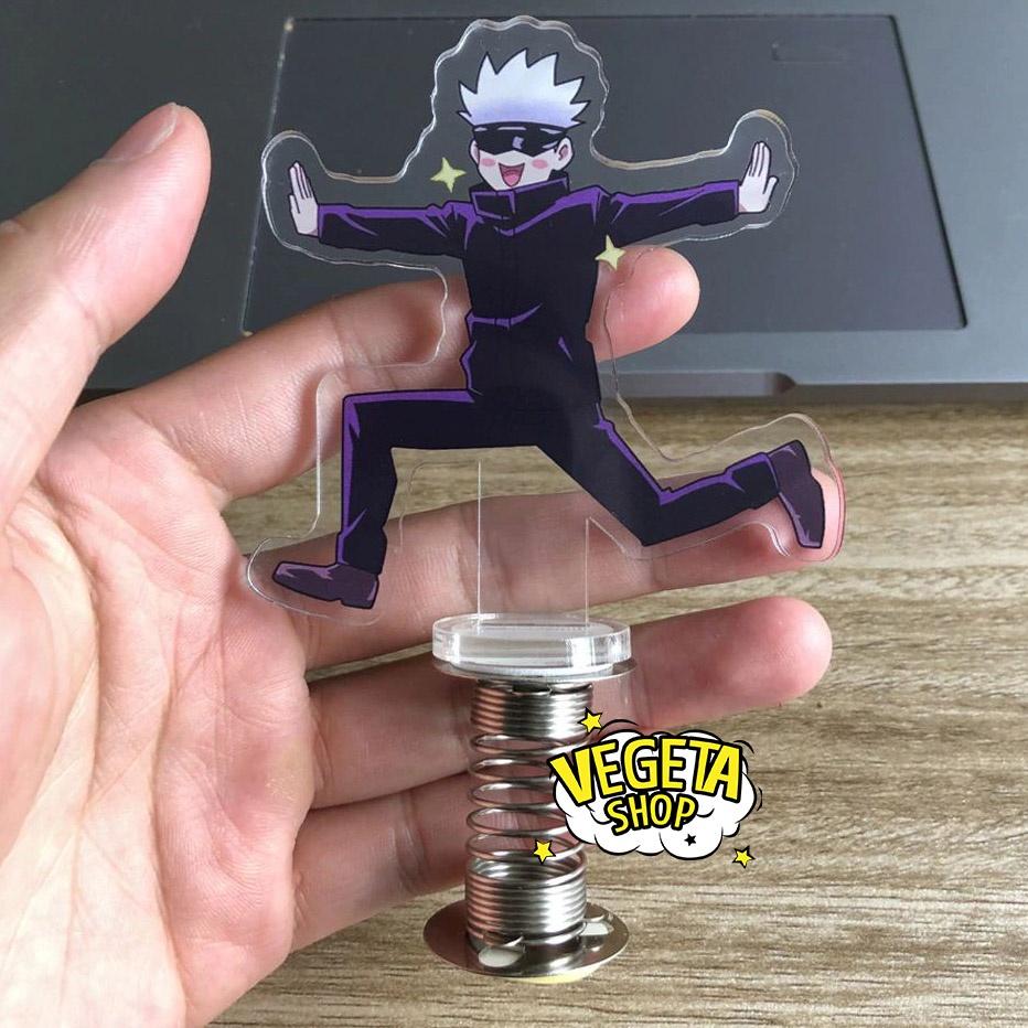 Mô Hình Tượng Standee Acrylic Mica 2 mặt Gojo Satoru Toge Inumaki lò xo lắc lư - Jujutsu Kaisen Chú thuật hồi chiến