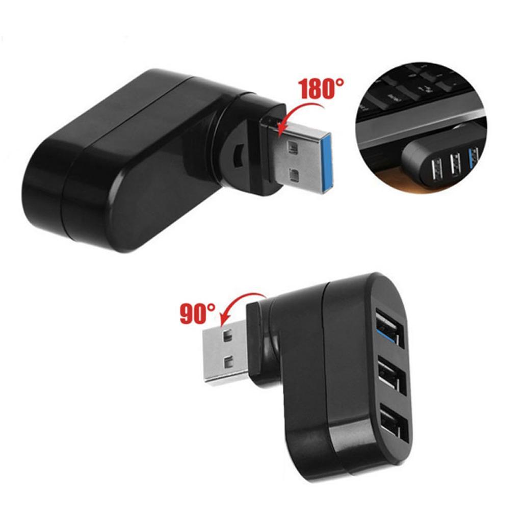 USB 3.0 USB 2.0 HUB Adapter USB Hub Splitter for Pro Laptop Black