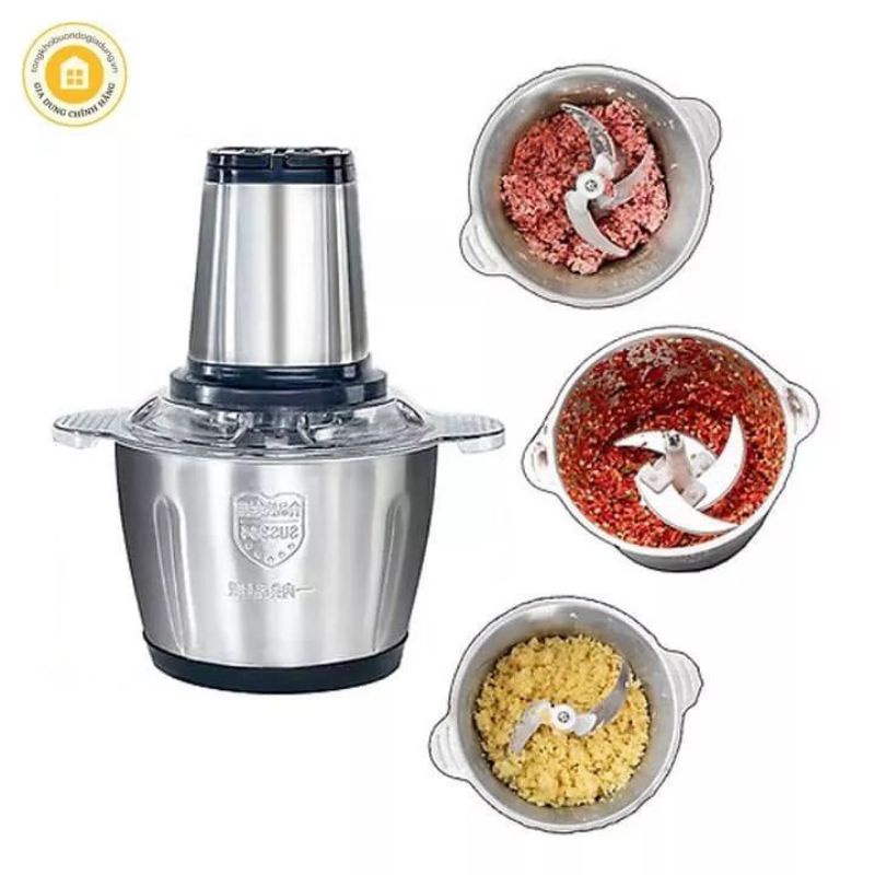 Máy Xay Thịt Đa Năng Cối Bằng Inox  Lưỡi Dao Siêu Bén Công Suất 250W