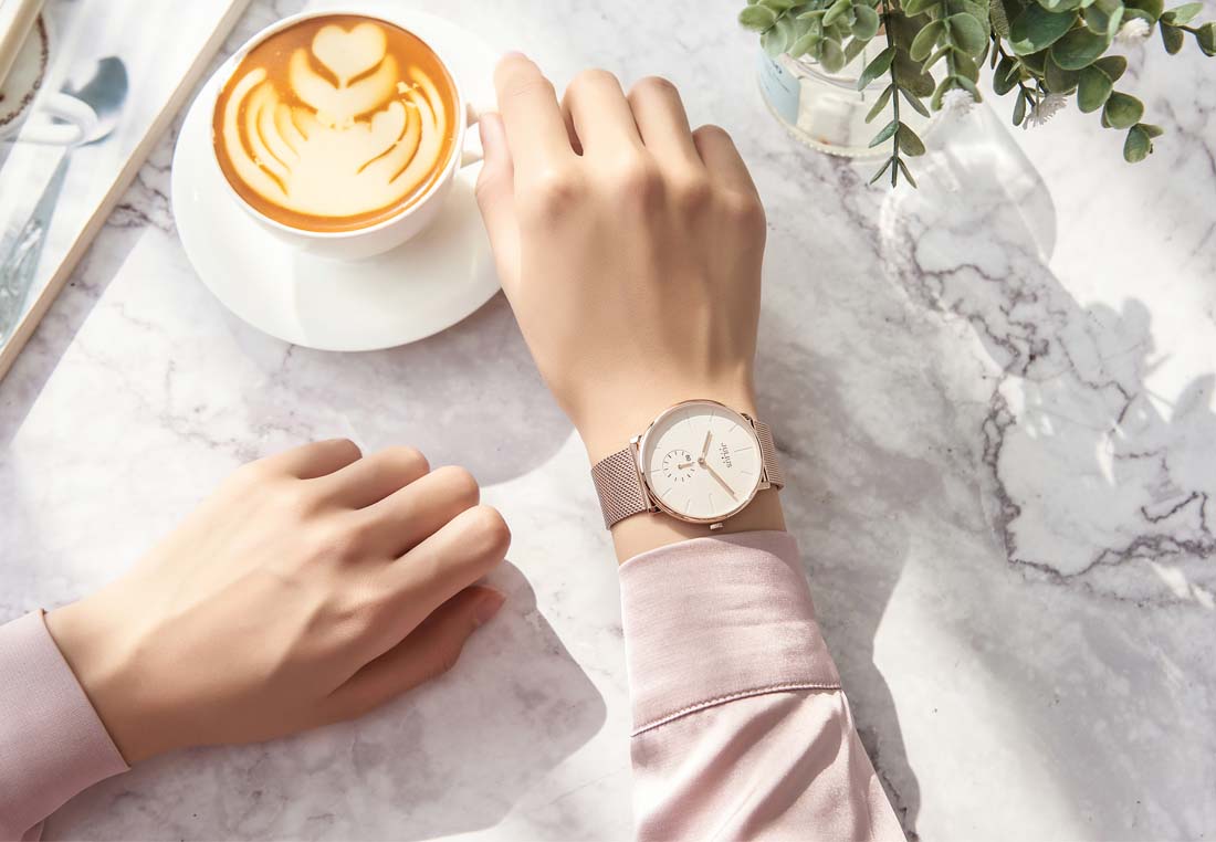 Đồng Hồ Nữ Size 37 JS-043 Kính Sapphire Julius Hàn Quốc Dây Thép