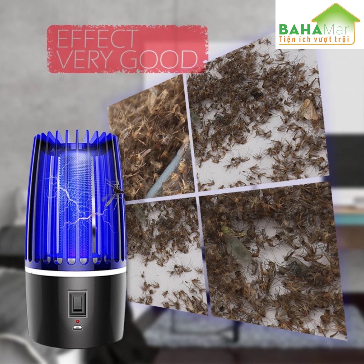 ĐÈN DIỆT MUỖI - DIỆT CÔN TRÙNG ĐA CHỨC NĂNG SẠC ĐIỆN "BAHAMAR" diệt muỗi bằng ánh sáng xanh thu hút muỗi bay vào và tiêu diệt , ngăn ngừa bệnh dịch do muỗi và côn trùng