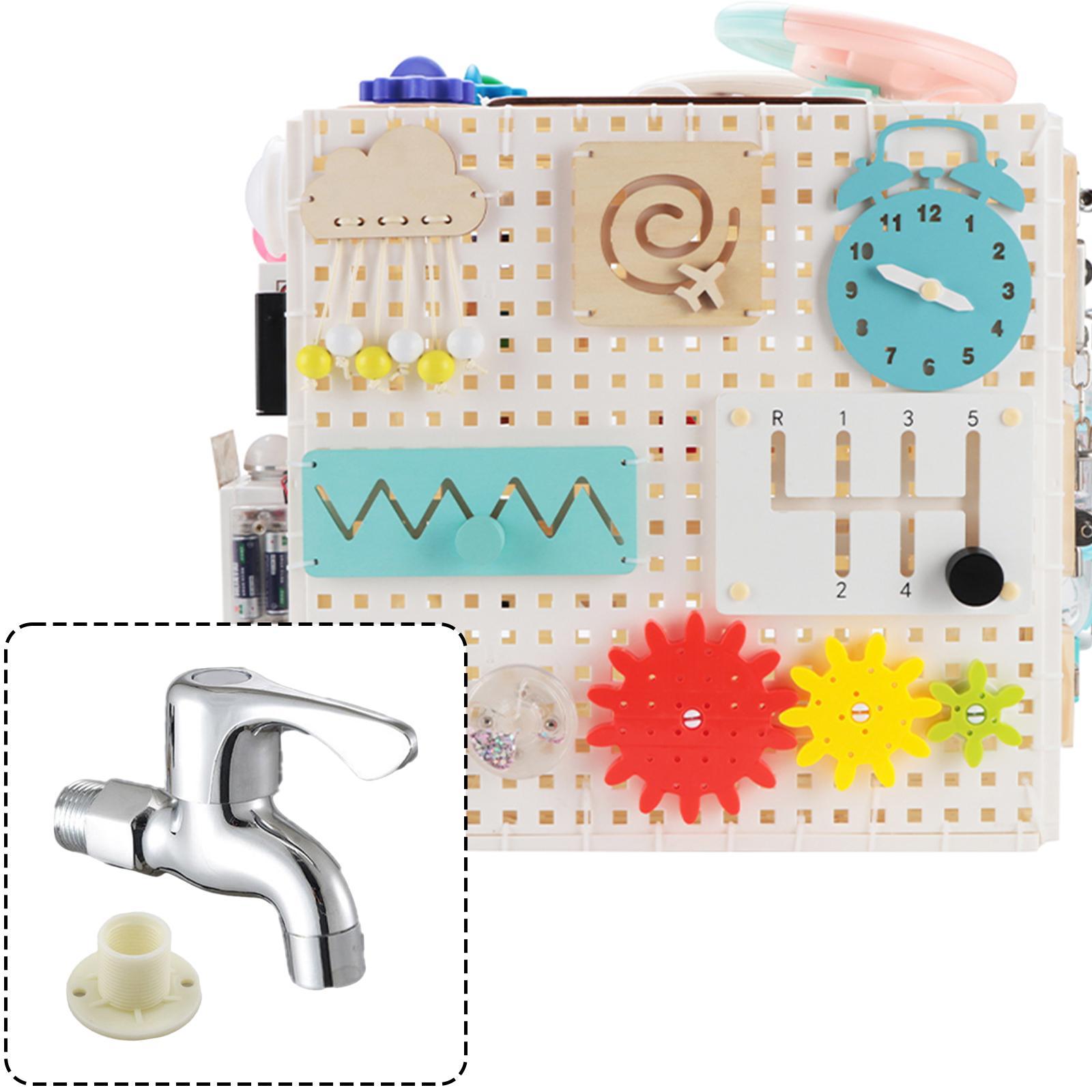 Material DIY Accessories Montessori Busy Board Toy for Preschool