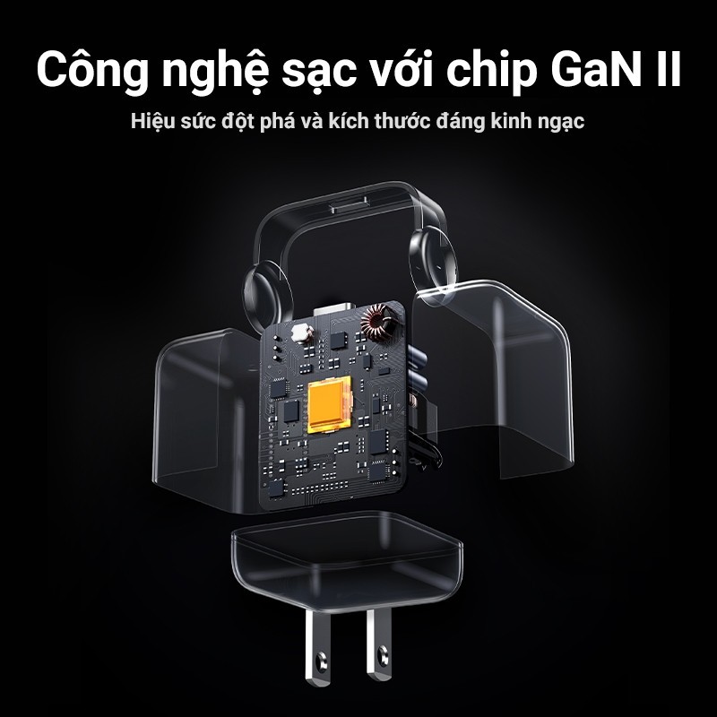 Củ sạc nhanh Robot Ugreen Nexode RG 30W USB-C GaN 25036 - Hàng Chính Hãng