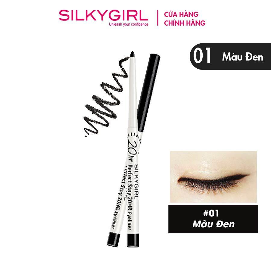 COMBO 2 Cây Chì Kẻ Mắt 20H Silkygirl Siêu Mảnh Lâu Trôi 0.56g