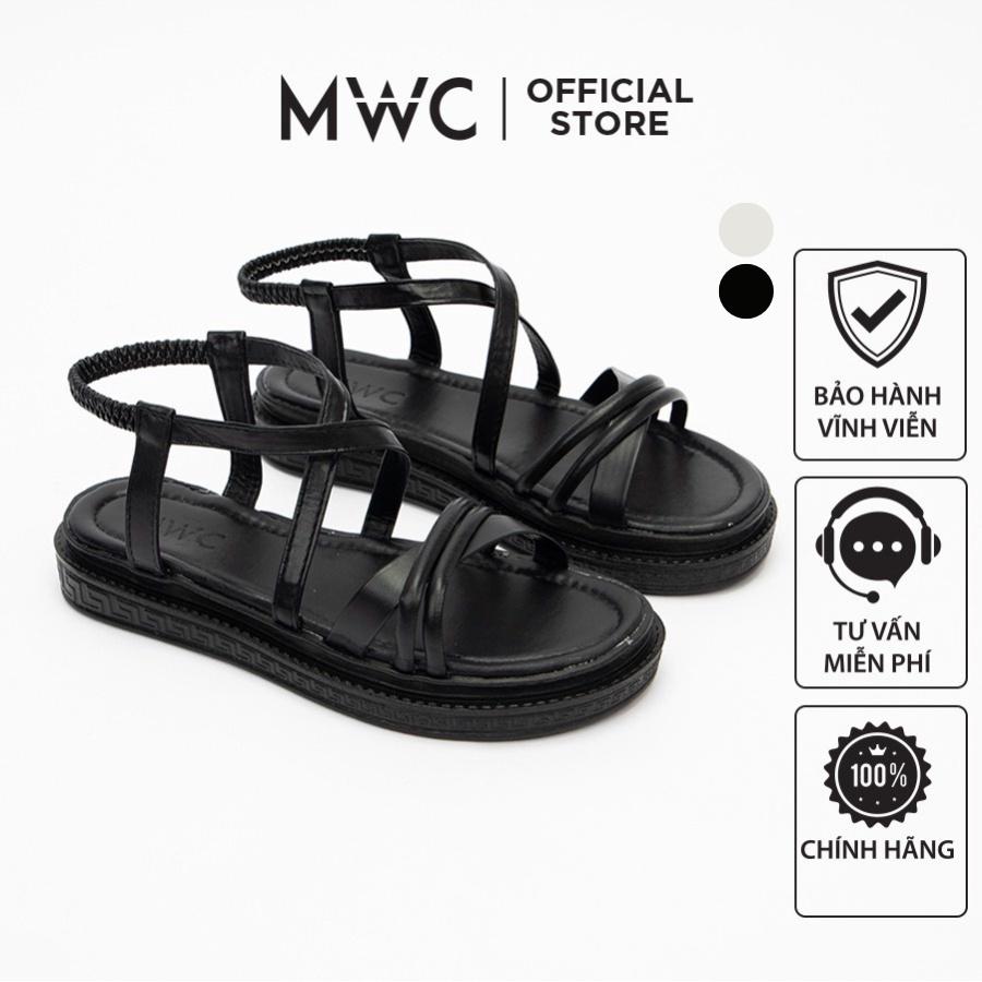 Giày MWC 2926 - Giày Sandal Đế Bánh Mì, Giày Sandal Quai Dây Chéo Đế Bánh Mì Thời Trang