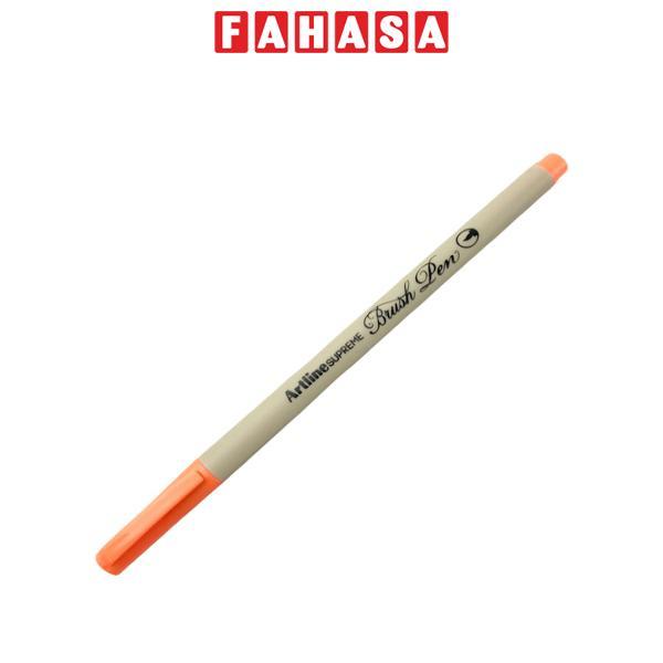 Bút Lông Đầu Cọ Artline Supreme Brush Pen EPFS-F - Fluoro Orange