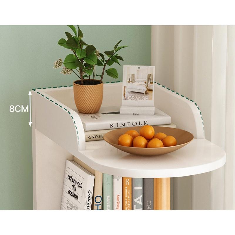 Kệ decor tiết kiệm không gian bo góc 4 tầng chân gỗ lim nam phi 102*30*48 - Hàng cao cấp, Uy tín tại Shop Linh Giang