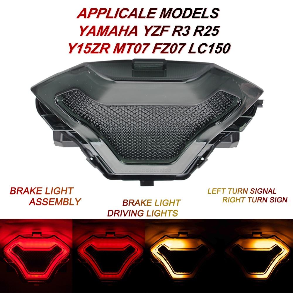 Đèn LED phanh siêu sáng gắn đuôi xe máy YZF R3 R25 Y15ZR MT07 FZ07 LC150 cao cấp tiện lợi