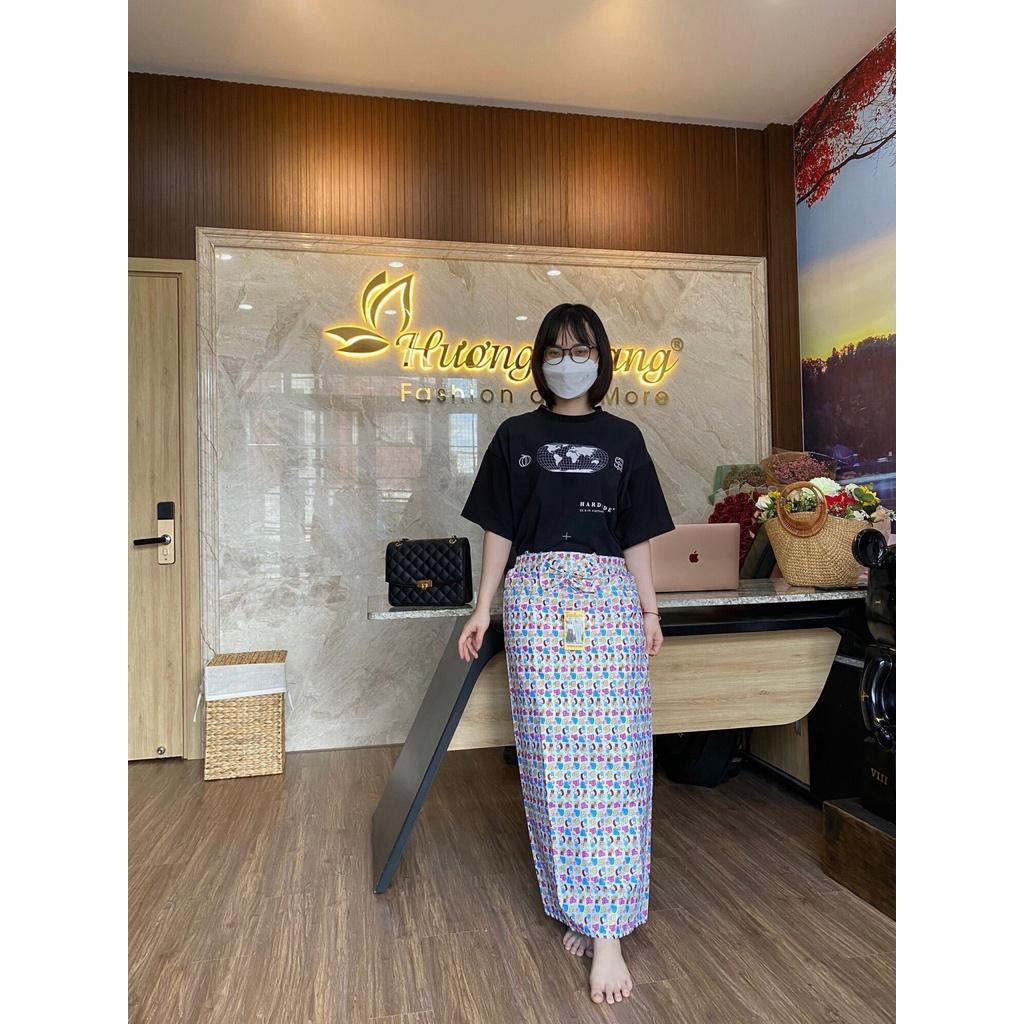 Váy chống nắng , DX Thương hiệu HƯƠNG GIANG , Vải tốt 2 Lớp - Dùng được 2 mặt- Có Túi -Giao màu ngẫu nhiên