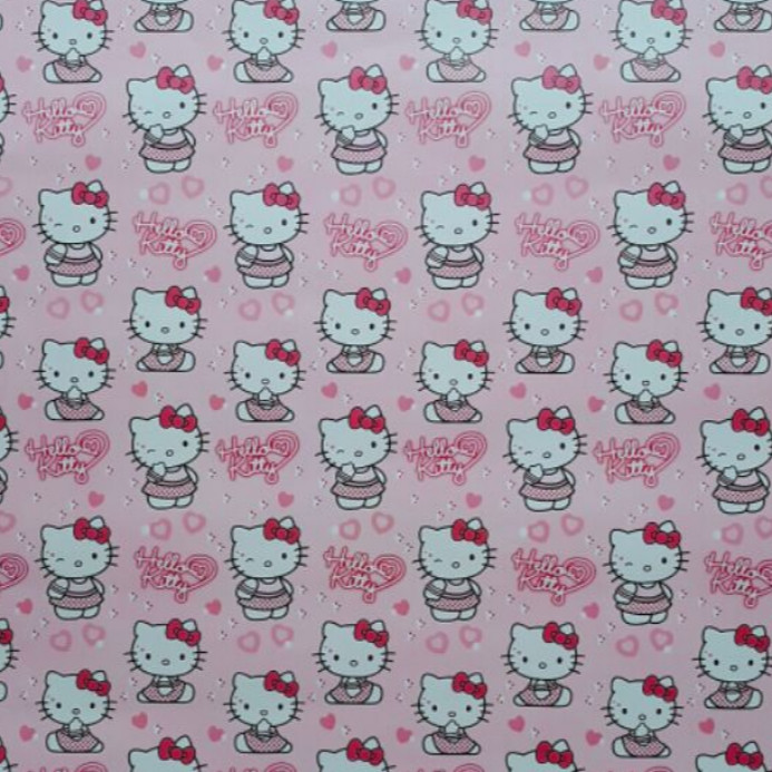 Cuộn 5m Decal Giấy Dán Tường Kitty hồng dễ thương