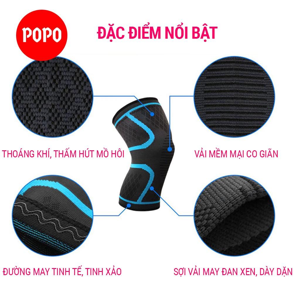 Băng quấn gối bảo vệ gối tránh chấn thương 1123 chất liệu vải dệt 3D co giãn 4 chiều, thoáng khí thấm hút mồ hôi POPO