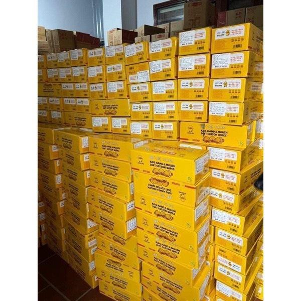 Thùng 10 gói khăn ướt vịt vàng nội địa trung