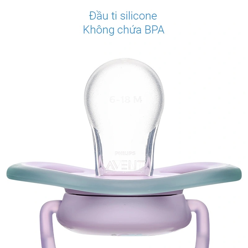 Ti ngậm Philips Avent thông khí SCF086/06 (6 - 18 tháng) - Hình cá ngựa