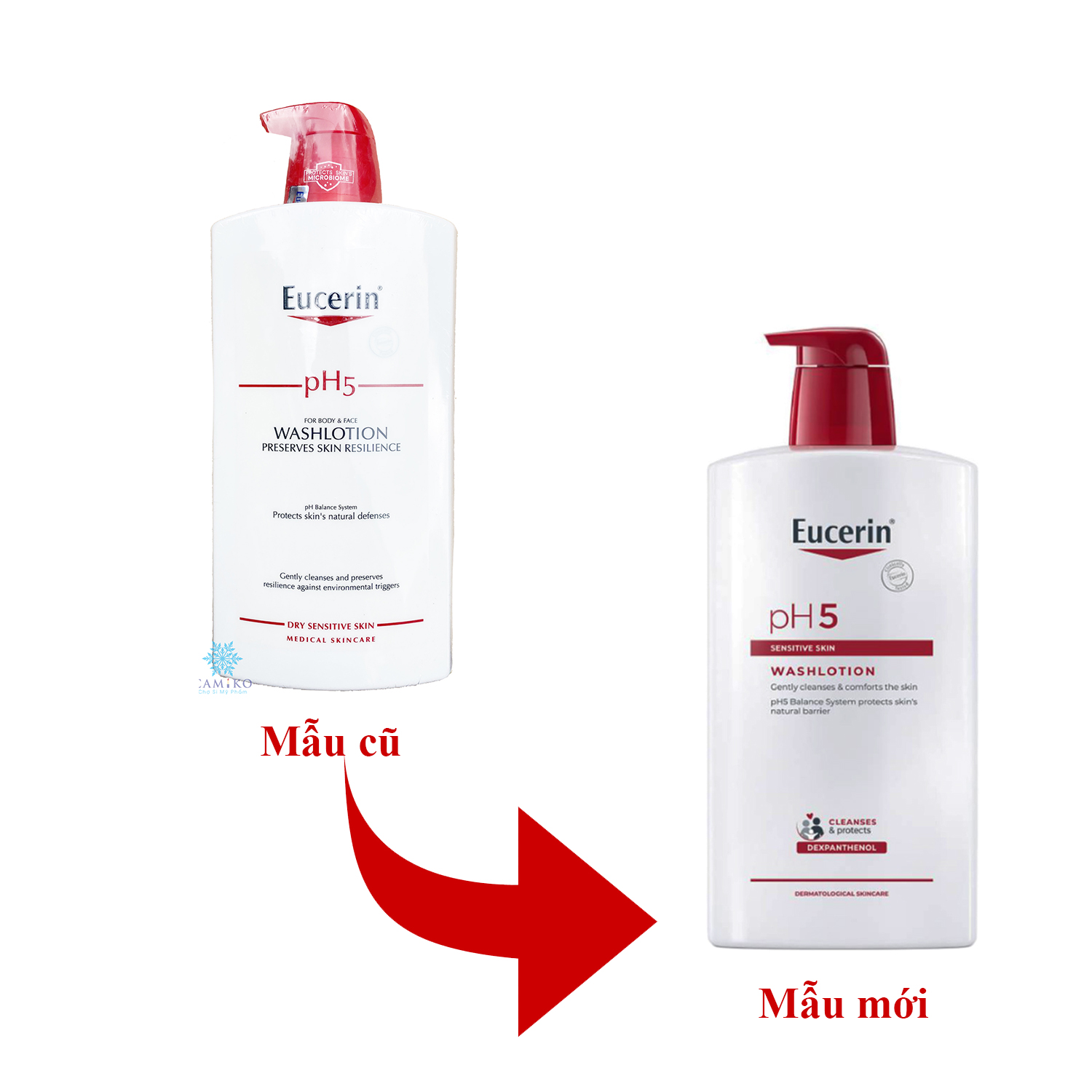 Sữa Tắm cho Da Nhạy Cảm Eucerin pH5 WashLotion  (1L) (Có Mùi)