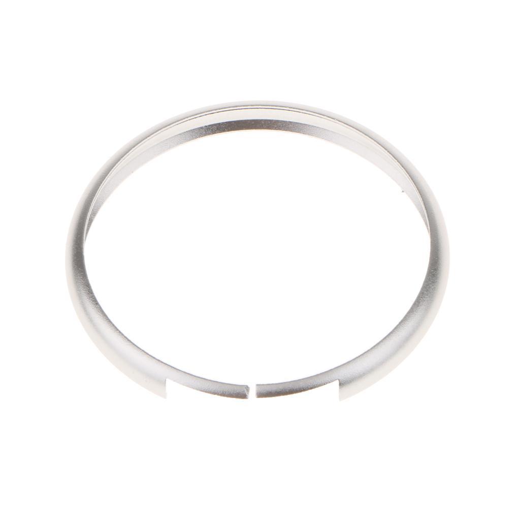 2Pcs 45mm Aluminum Remote Control Key Protctive Ring Trim Chain for 2008 and up - Sliver & Yellow