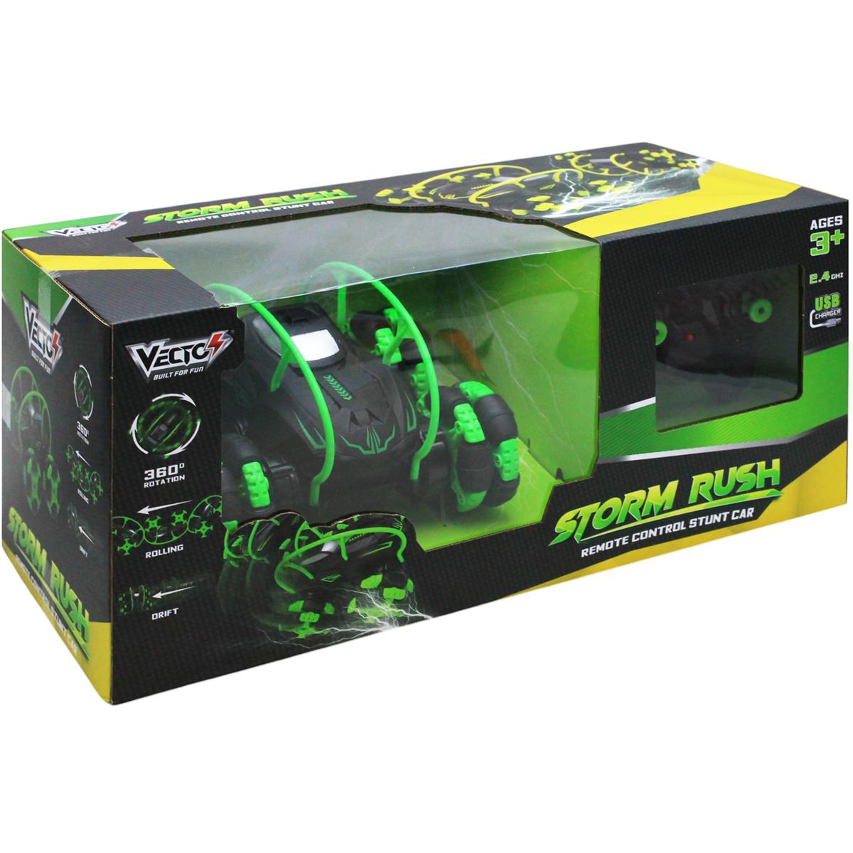 Đồ Chơi Siêu Xe Biểu Diễn Storm Rush Điều Khiển Từ Xa - Vecto VT619/GR - Màu Xanh Lá