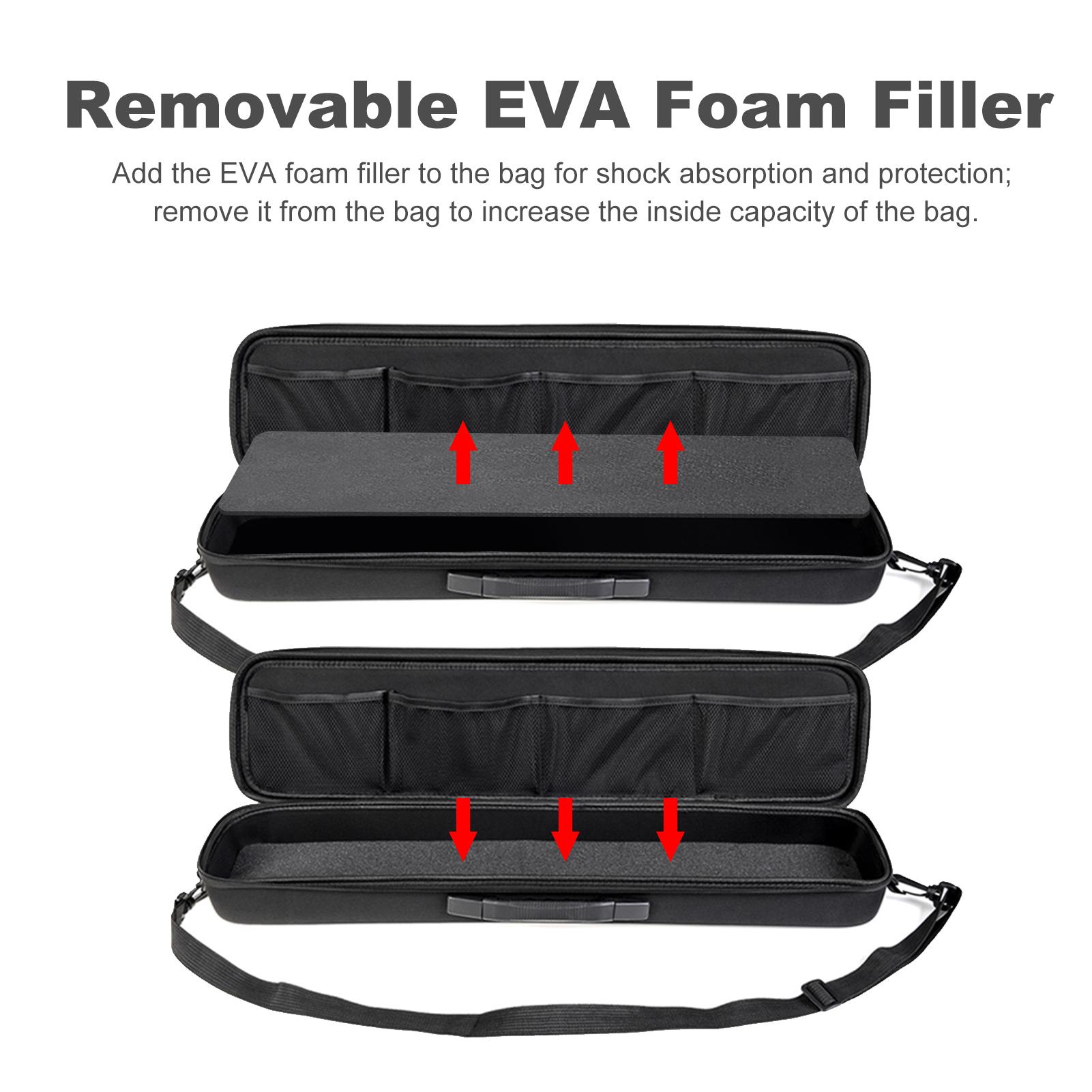 Túi đựng cần câu cá bằng vải nylon chống xé và chất độn xốp EVA mềm chống va đập