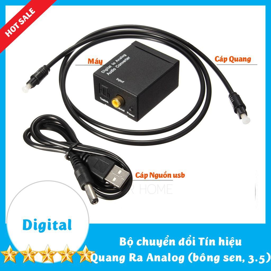 Bộ chuyển đổi Âm Thanh Cổng quang Optical sang Audio AV - R/L, Cổng 3,5 Hỗ Trợ Tv 4k Loại Xịn Model 2021 196-96kb