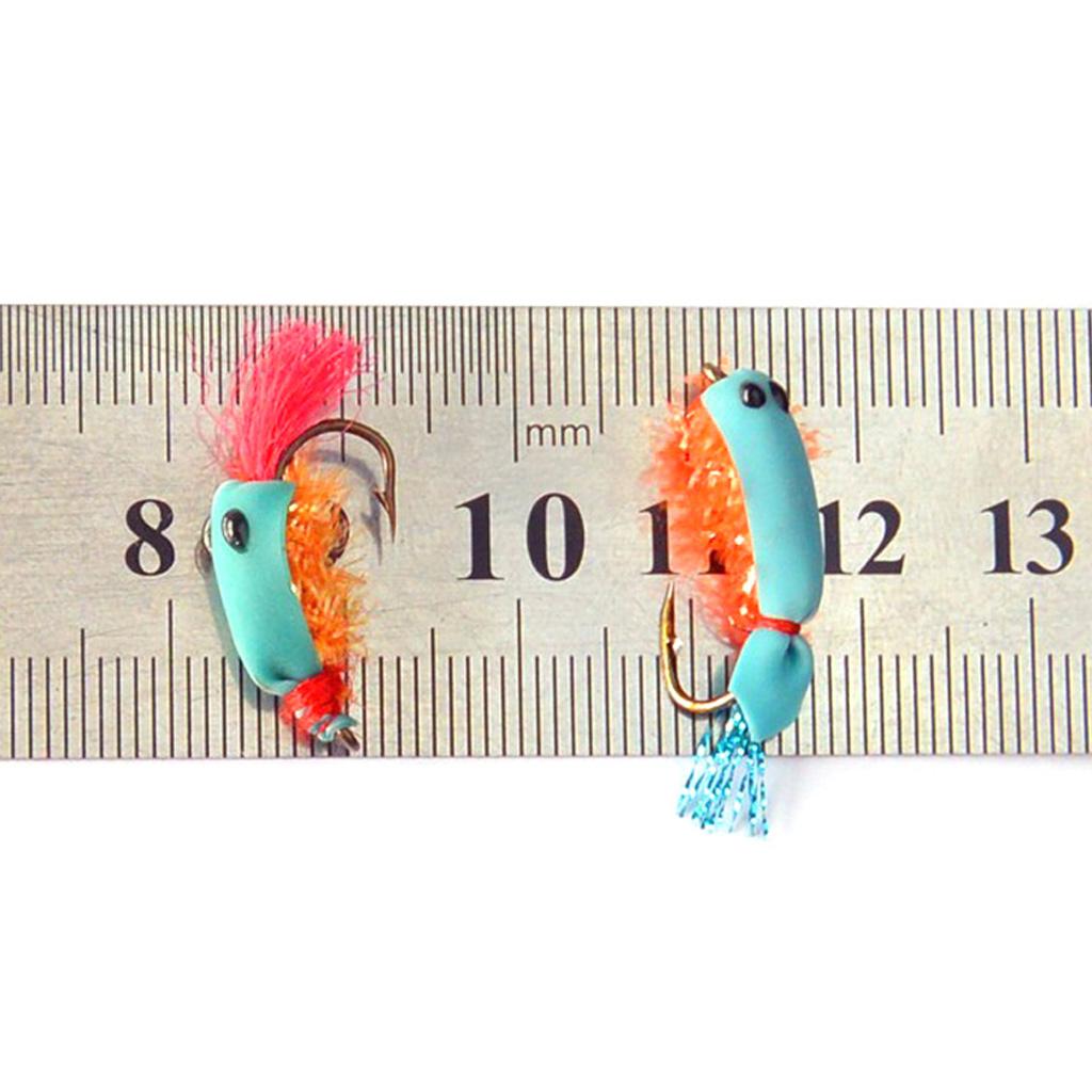12pcs Shrimp Fishing Flies Artificial Baits Insect Lures Fly Lures