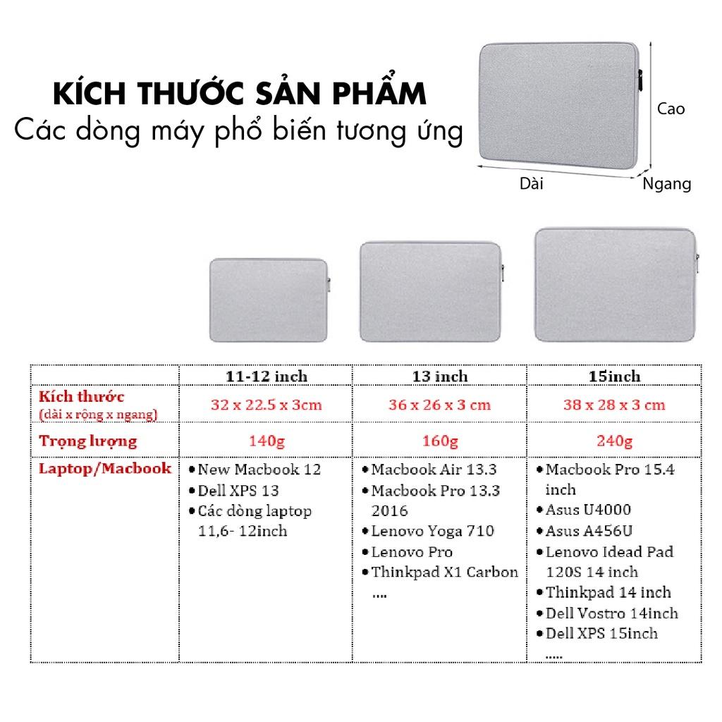 Túi chống sock Laptop, macbook, chống va đập, chống thấm nước. Túi đựng laptop BUBM cao cấp