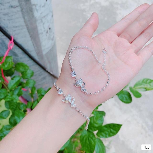 LẮC TAY HỒ LY BẠC TA CAO CẤP 925