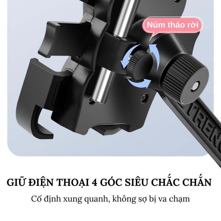 Giá đỡ kẹp điện thoại trên xe máy HT-507 có dù che mưa nắng, Kẹp điện thoại xe máy có dù che mưa