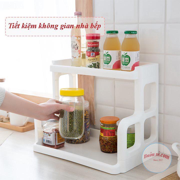 Kệ gia vị chữ H nhựa Việt Nhật , kệ đựng đồ nhà tắm, úp chén bát 2 tầng đa năng tiện ích -Buôn rẻ 01344