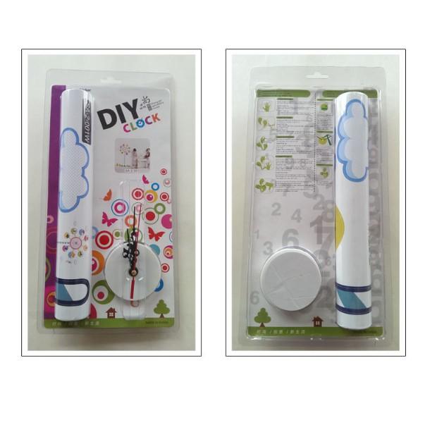 Decal Trang Trí Tường Kèm Đồng Hồ Dán Tường- Cây Đèn Cổ Điển