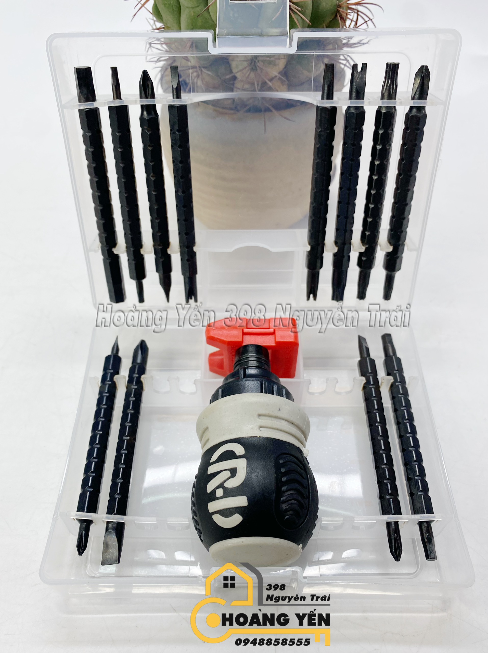 Bộ tua vít lùn trợ lực 26in1 No.2684 Tô vít 2 đầu có từ tính Tô vít có nam châm Tô vít lùn có nam châm Tô vít lùn đổi đầu có nam châm trợ lực tự động