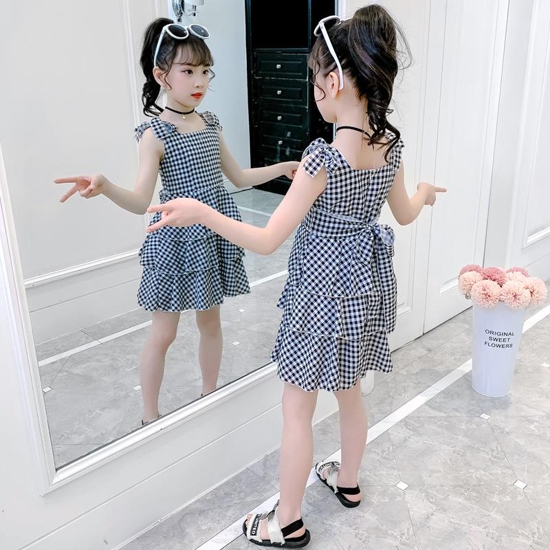 VL36 Size110-160 (15-40kg) Đầm cho bé gái, kiểu dáng công chúa Thời trang trẻ Em hàng quảng châu