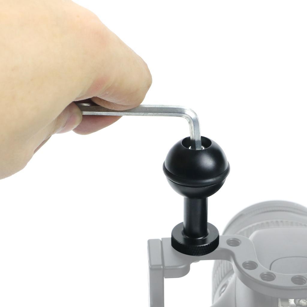 Phép Màu Sáng Bóng Bền 1 Bóng Adapter Nối Dài 1/4 Vít Hệ Thống Cho GoPro Lặn Cánh Tay