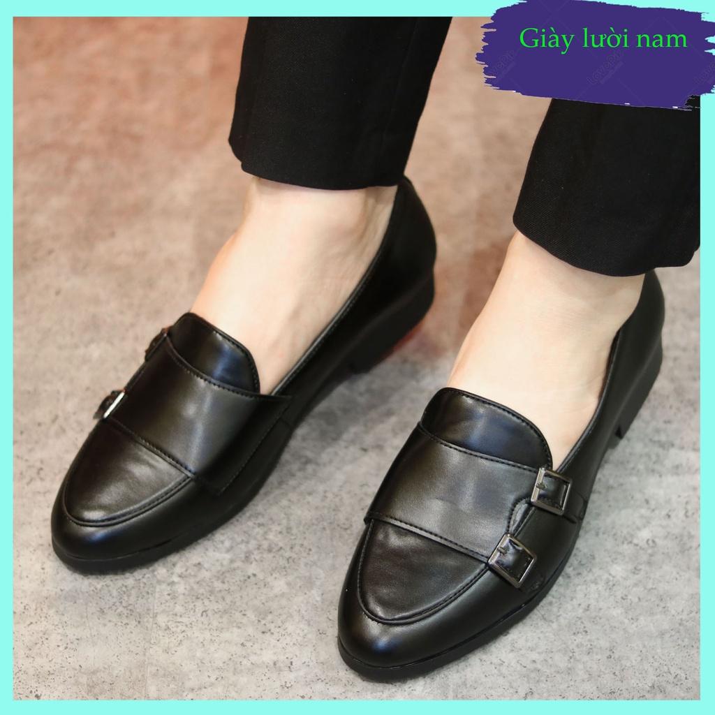 Giày lười nam giá rẻ da trơn giày da nam hàn quốc - L191