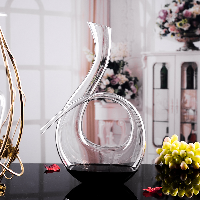 Bình Rượu Vang Thủy Tinh Cao Cấp DECANTER Chất Liệu BOROSILICATE 1500 ML DECOR LUXURY - Hàng Nhập Khẩu