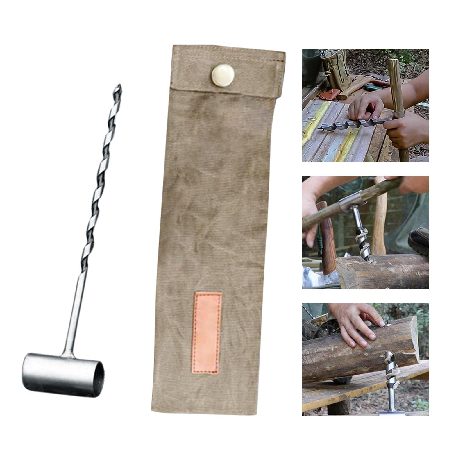 Manual Wood Auger Bushcraft Tools Hand Auger Wrench