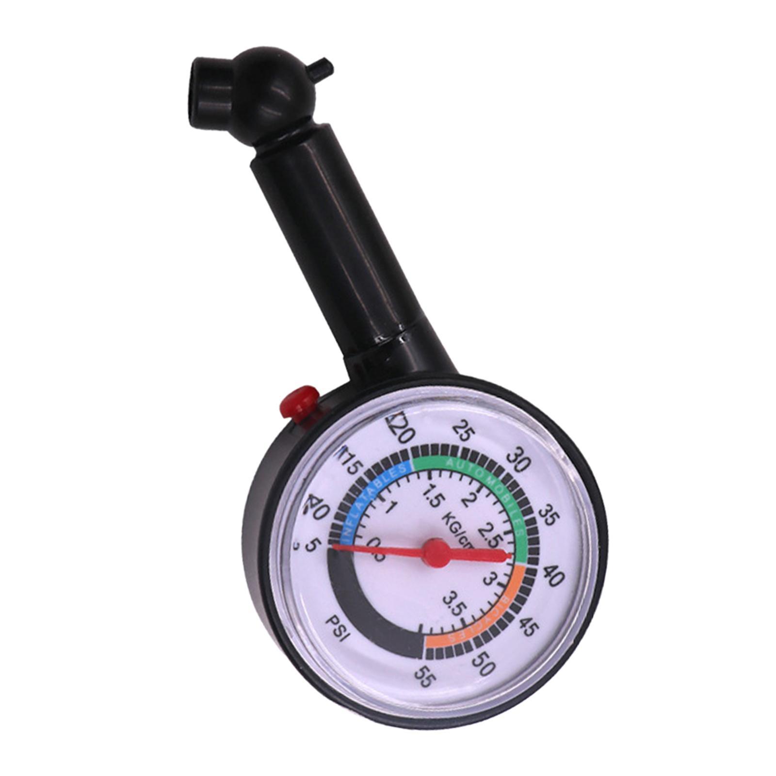 Air Pressure Gauge 0-55 PSI Precision Tire Gauge for Motorcycle Car SUV
