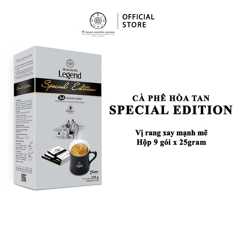 Hình ảnh Trung Nguyên Legend - Cà phê hoà tan rang xay 3in1 Special Edition - Hộp 9 gói x 25gr