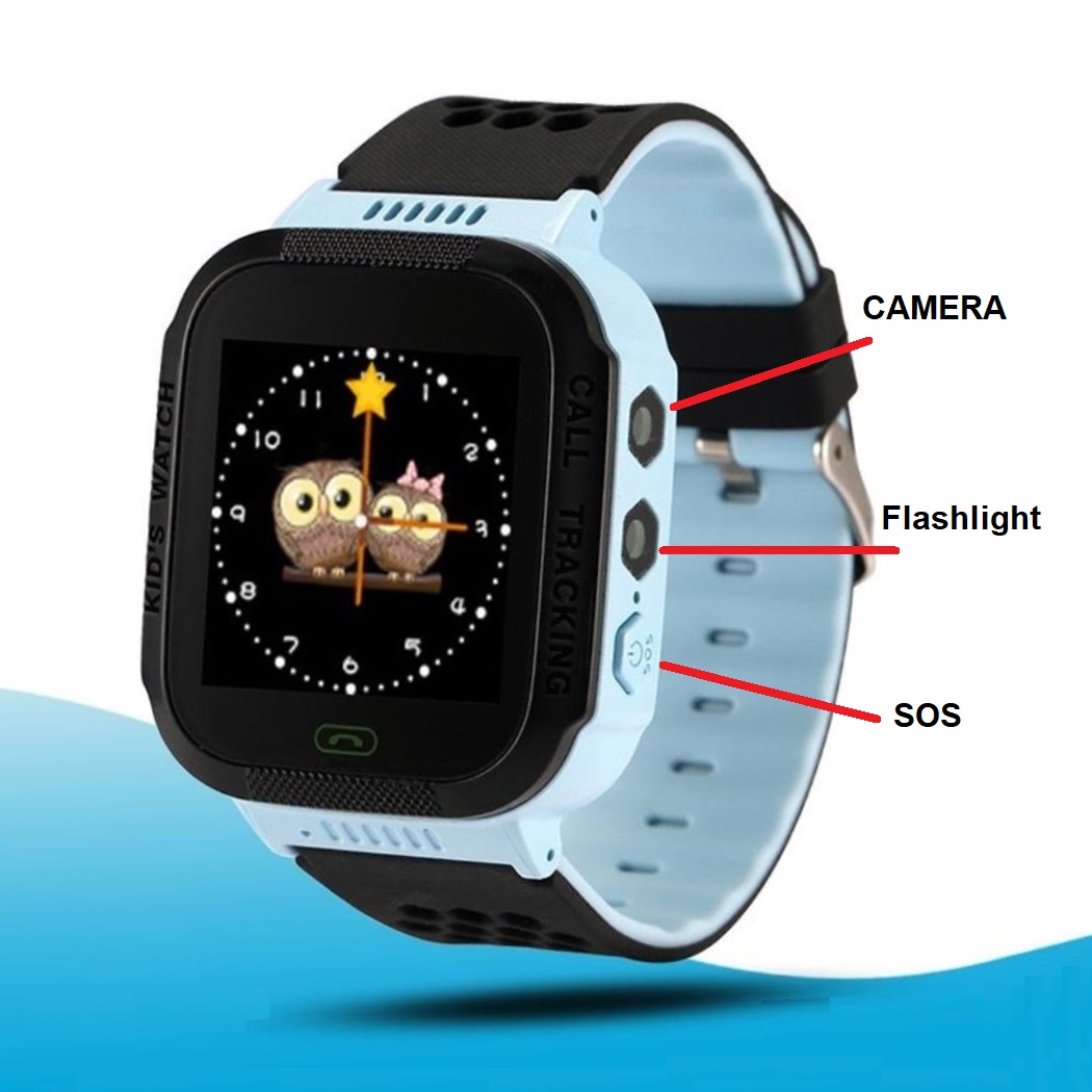 Đồng hồ thông minh định vị trẻ em LBS KKTick SmartWatch AT07s, nghe gọi 2 chiều, màn hình cảm ứng, kháng nước IP67, camera 1.3, đèn FlashLight - Hàng nhập khẩu