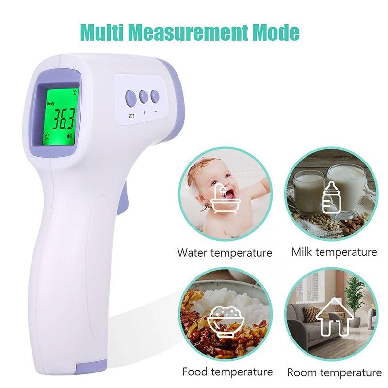 Non-Contact Infrared Thermometer Digital IR Forehead Ear Fever Electronic Laser Body Temperature Outdoor Baby Adult