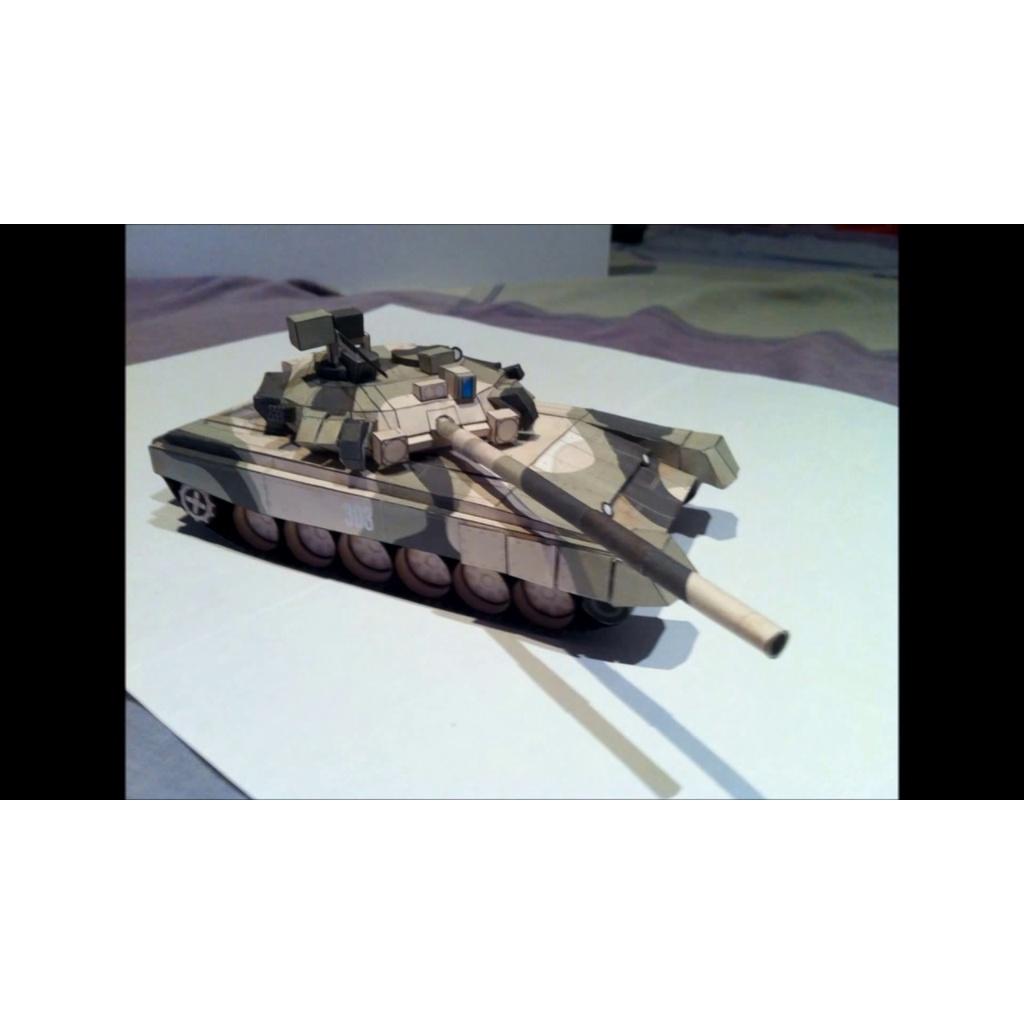 Mô hình giấy xe tank T90 tỉ lệ 1/43