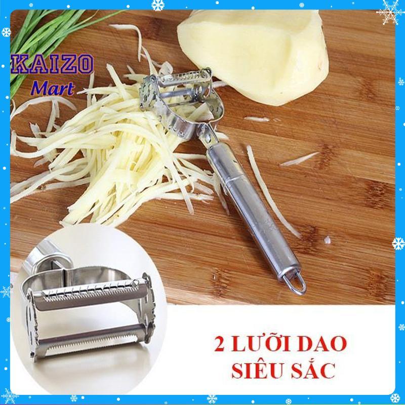 Nạo củ quả inox đa năng 3 trong 1 có thể bào sợi - Hàng Chất Lượng