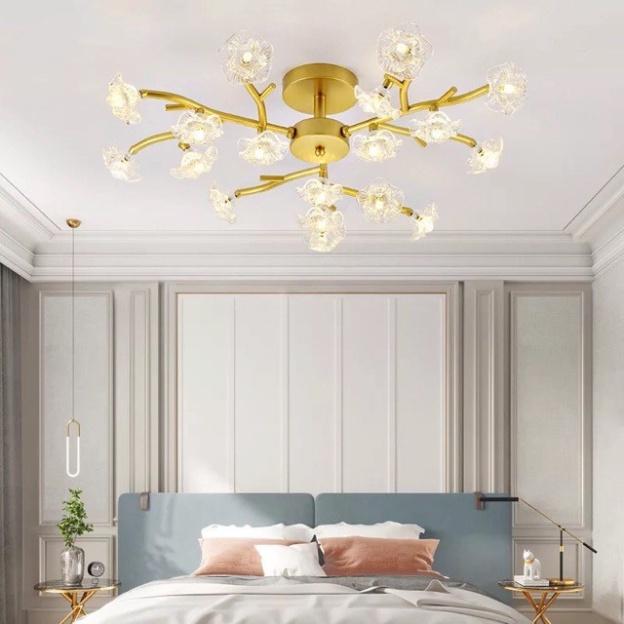 Đèn chùm, Đèn trần,đèn tô điểm phòng tiếp đón khách tay đèn D982/18 DT