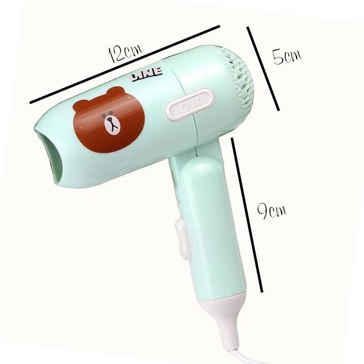 MÁY SẤY TÓC MINI GẤP GỌN THÔNG MINH HOẠT HÌNH DỄ THƯƠNG--HH175